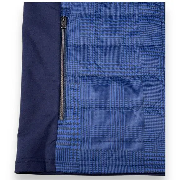 RLX Ralph Lauren Mens Medium Quilted Golf Vest Full Zip Wool Blend NEW $228